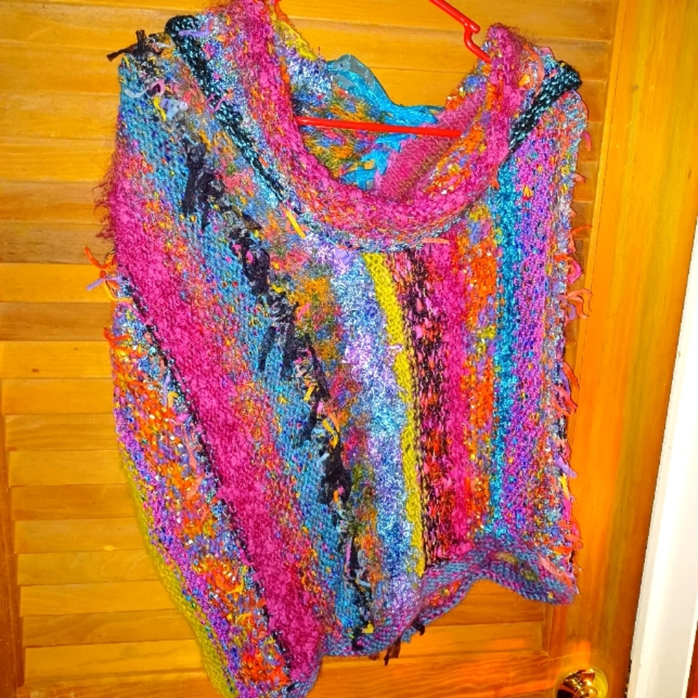 Colorful Poncho - Picture 6 of 9